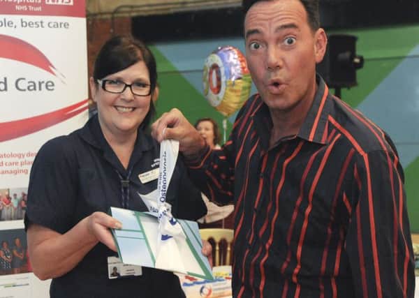 Craig Revel Horwood at the Love Your Bones event in Portsmouth

Picture: Medical Photography and Illustration, Portsmouth Hospitals NHS Trust