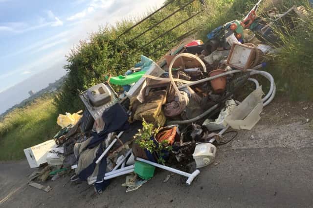 Fly-tipping in Whitedell Lane, Fareham