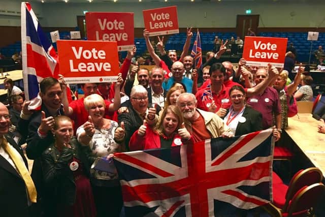 Joy in Portsmouth as Brexit campaigners celebrate a victory in the EU referendum vote