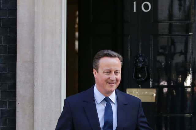 Prime Minister David Cameron walks out of 10 Downing Street, London, with wife Samantha where he announced his resignation
Picture: Daniel Leal-Olivas/PA Wire