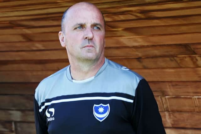 Pompey manager Paul Cook   Picture: Joe Pepler