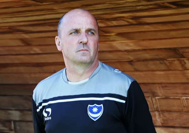 Pompey manager Paul Cook   Picture: Joe Pepler