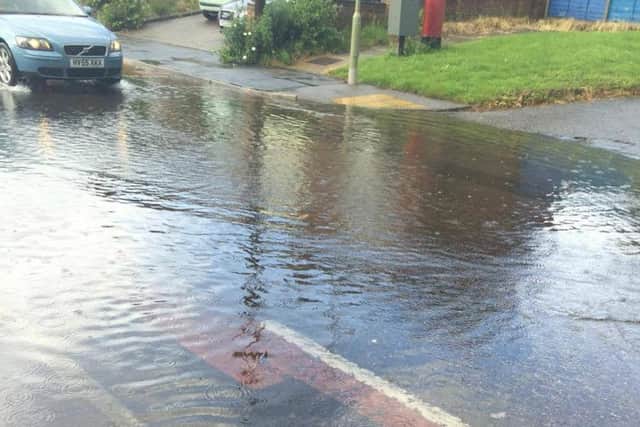Flooding in Miller Drive, Fareham. Picture: Sharon Trotter