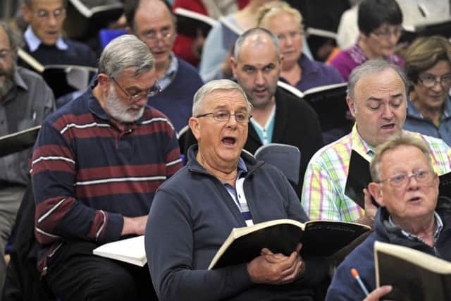 Members of The Portsmouth Choral Union pictured during a rehearsal