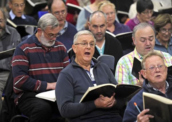 Members of The Portsmouth Choral Union pictured during a rehearsal