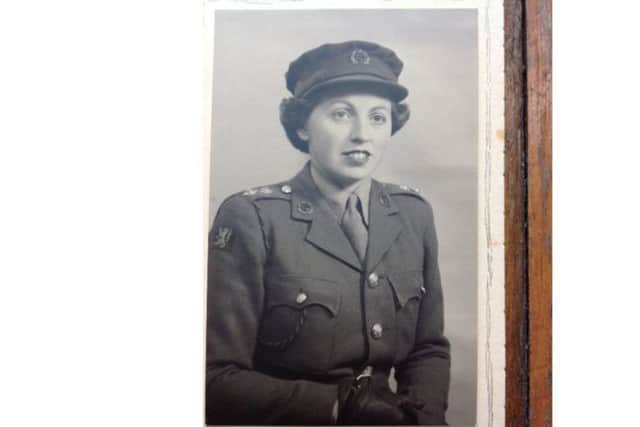 Margaret Edmondson, when she was in the ATS during the Second World War