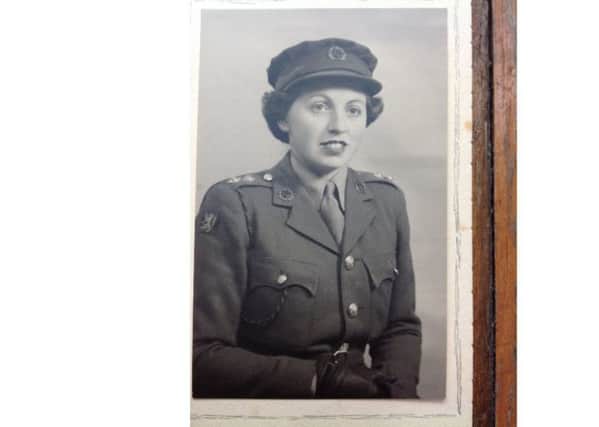 Margaret Edmondson, when she was in the ATS during the Second World War