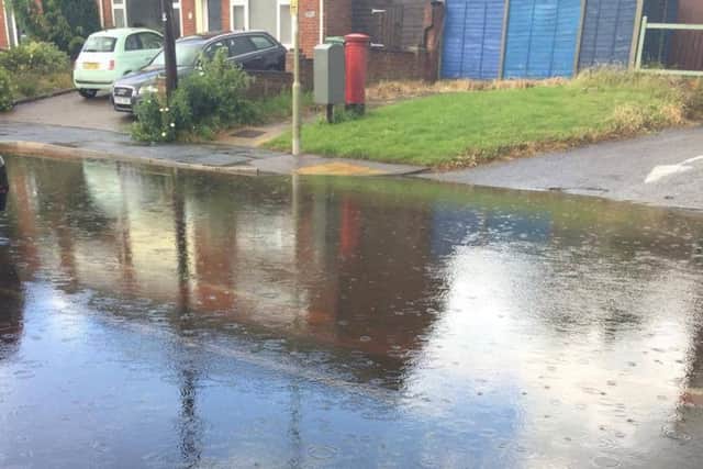 Flooding in Miller Drive, Fareham. Picture: Sharon Trotter