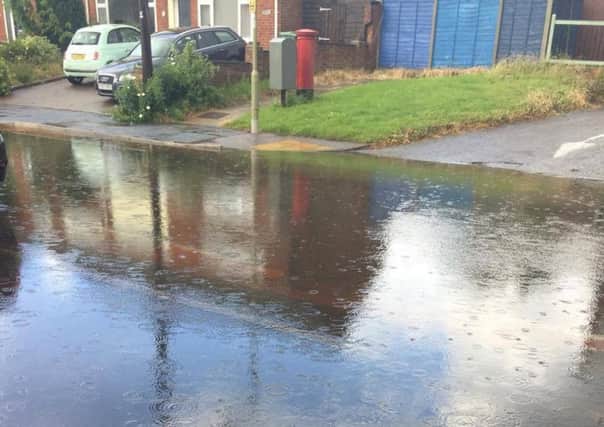 Flooding in Miller Drive, Fareham. Picture: Sharon Trotter