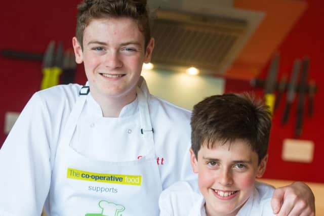 From left, Scott Newell and Ryan Bloxsom from Bay House School, Gosport
Picture: Darin Higgs/Umbala Photography