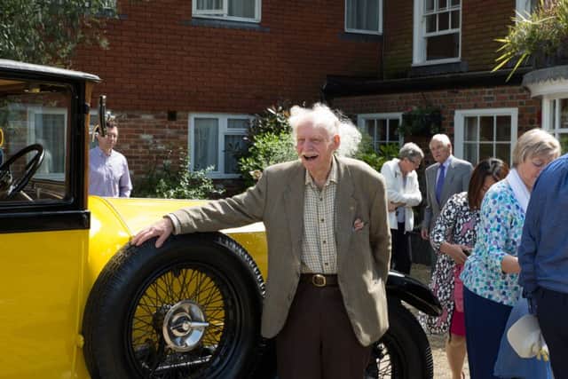 Robert Harmer rode in a vintage Rolls-Royce on the day of his birthday last month