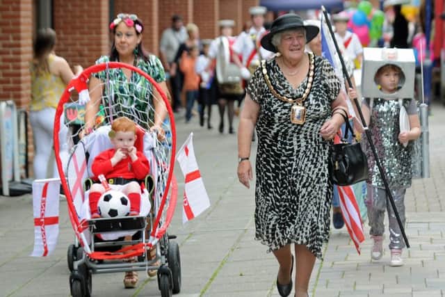 Leigh Park Carnival was lead by the TS Alacrity band and The Mayor of Havant Councillor Faith Ponsonby.Picture Ian Hargreaves