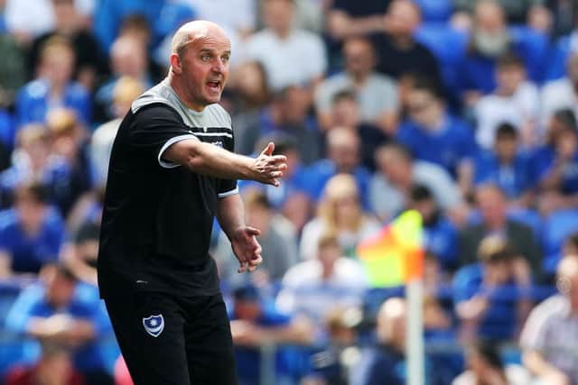 Pompey boss Paul Cook Picture: Joe Pepler