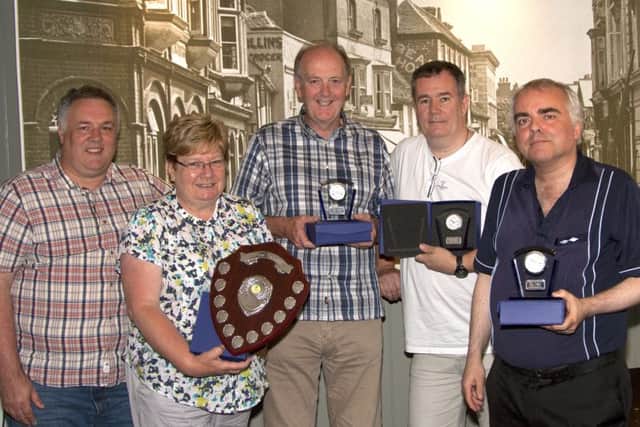 Havant District Quiz League champions West Leigh - from left, Kevin Smith,Christine Brown, Alan Brown, Jim Phillips and Keith Cosslett
Picture: Jim Phillips