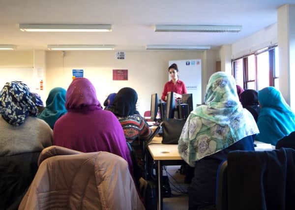 Jan Trust director Sajda Mughal speaks to local women on a Web Guardians course in Portsmouth.
 Picture: Portsmouth City Council