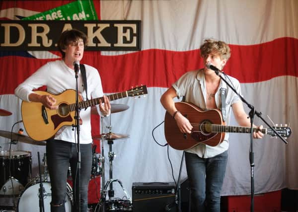 The New Boys performing at last year's 

Drakefest at The Admiral Drake