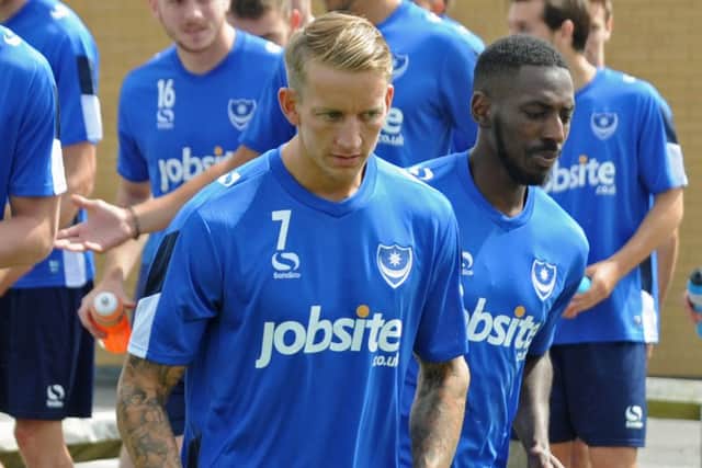 Carl Baker joined the rest of the Pompey squad as they reported back for pre-season training yesterday Picture: Ian Hargreaves