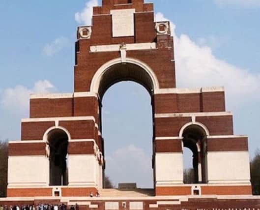 BREATHTAKING The magnificent memorial built at Thiepval on the Somme. It has the names of 72,246 missing British and South African names inscribed on its 16 brick piers.
