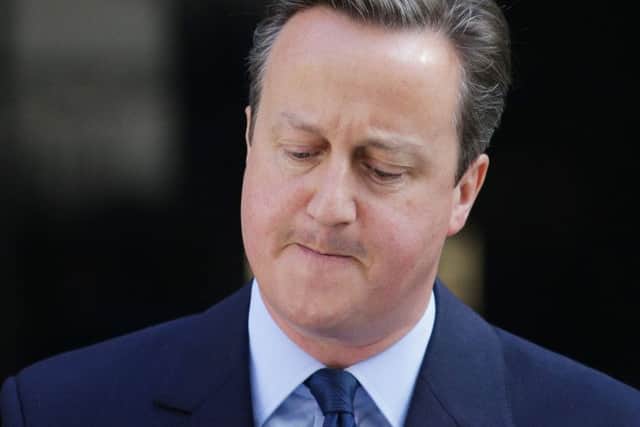 Prime Minister David Cameron speaks outside 10 Downing Street, London,  where he announced his resignation 
Picture: Daniel Leal-Olivas/PA Wire
