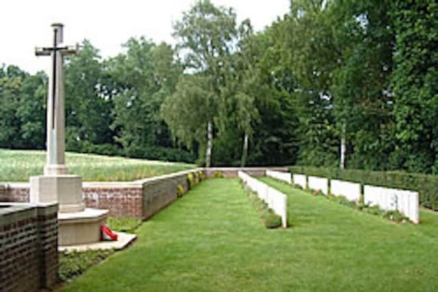 TRENCH They were buried where they fell. The cemetery of men from the Devonshire Regiment peaceful today but a century ago this spot was their front line trench from which they attacked the Germans. n Read more about the role of local people in the First World War in our fascinating book Portsmouth and the Great War now available for only Â£4.75 (inc postage and packing). Discover how Portsmouth raised three battalions to help defend the nation and see if your ancestors were included in the rolls of honour. Call (023) 9262 2752 to order your copy.