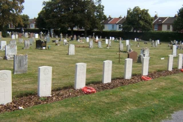 War graves in Milton cemetery, Portsmouth.