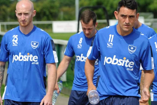 From left: Drew Talbot, Michael Doyle and Gary Roberts should start the season in the Blues' starting line-up Picture: Ian Hargreaves