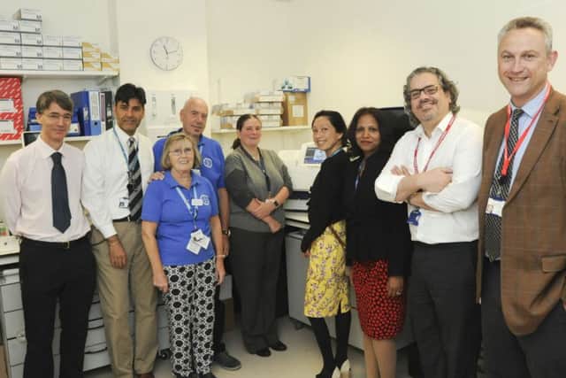 The new DNA sequencing test for cancer patients at QA Hospital
Picture: Portsmouth Hospitals NHS Trust