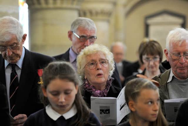 A special civic service to commemorate the centenary of the commencement of the Battle of the Somme, took place at St Faith's Church in Havant. Picture: Sarah Standing (160933-3114)