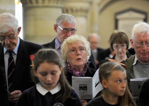 A special civic service to commemorate the centenary of the commencement of the Battle of the Somme, took place at St Faith's Church in Havant.   Picture: Sarah Standing (160933-3114)