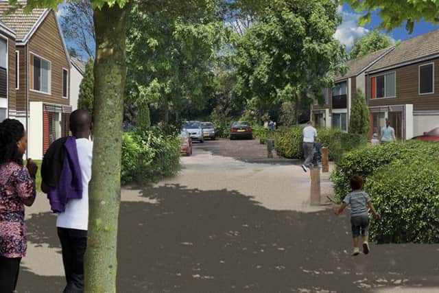An artist's impression of a leafy Welborne
