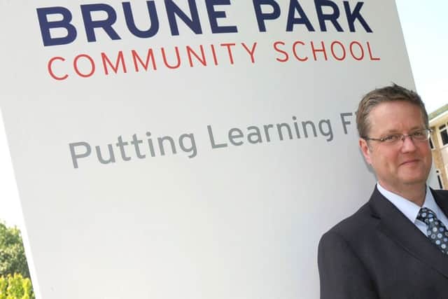 Richard Kelly, who was the headteacher at Brune Park School in Gosport, left his role at the end of June