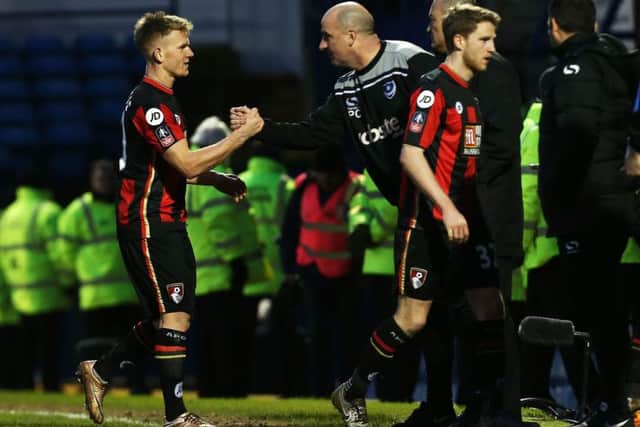 Matt Ritchie returned to Fratton Park with Bournemouth in the FA Cup last season Picture: Joe Pepler