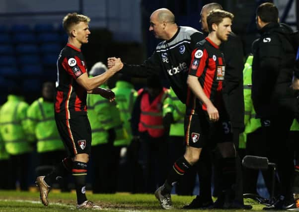 Matt Ritchie returned to Fratton Park with Bournemouth in the FA Cup last season Picture: Joe Pepler