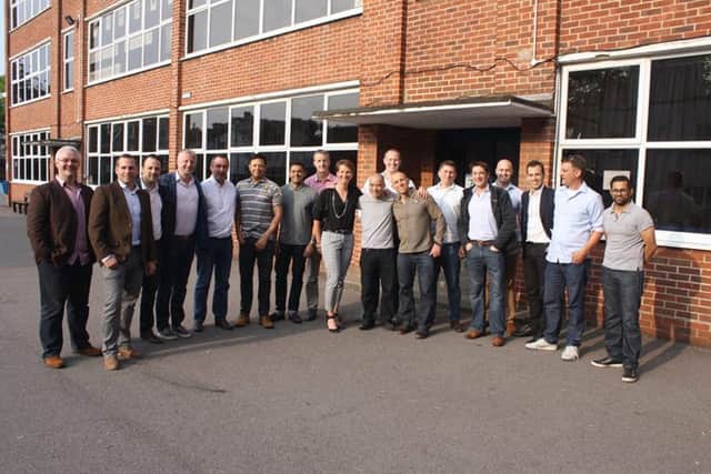 OLD FRIENDS: The group were joined by former and present members of St Johns College staff at the reunion