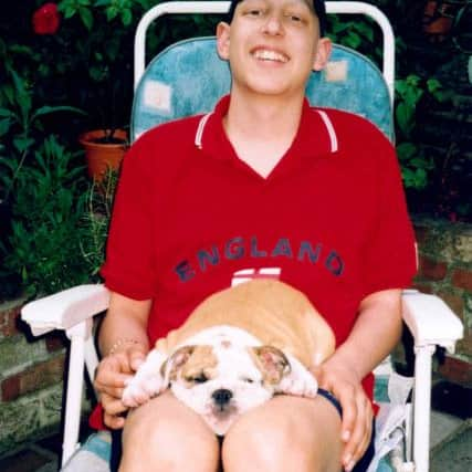 Tom Prince

with Bubba, the bull terrier bought for him by Harry Redknapp