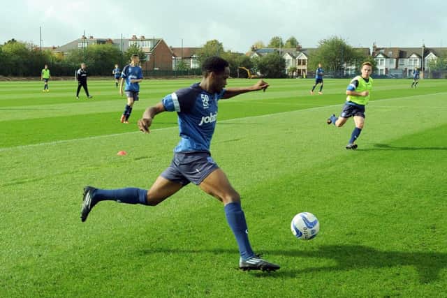 Pompey's Academy players train at Roko Picture: Paul Jacobs