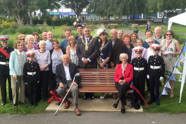 Lord Mayor of Portsmouth David Fuller at the opening of a new community garden in Bransbury Park