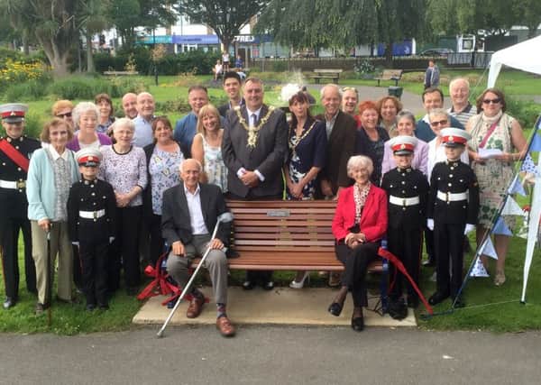 Lord Mayor of Portsmouth David Fuller at the opening of a new community garden in Bransbury Park