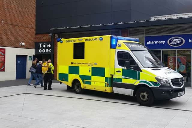 An ambulance was called to Gunwharf Quays today