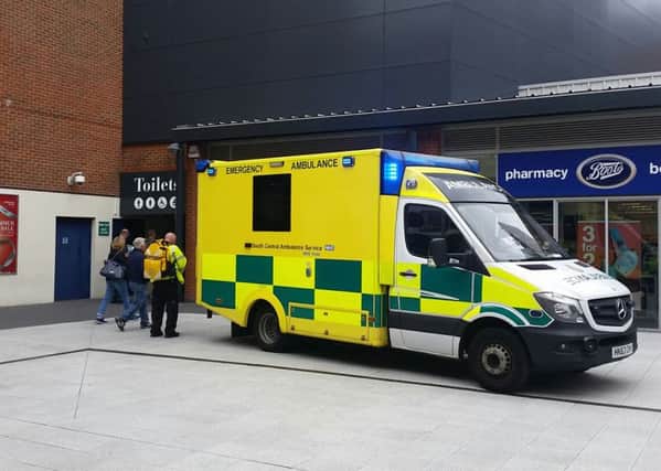 An ambulance was called to Gunwharf Quays today