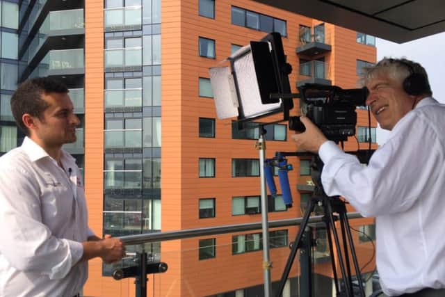 Freddie Rostand of Rostand Productions in Bishop's Waltham films Chris Rees of Marafun UK