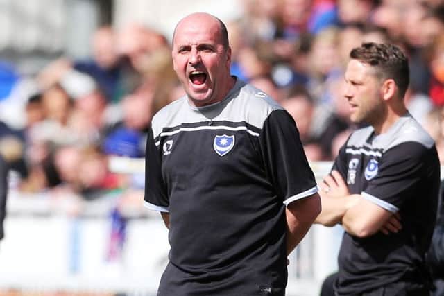 Pompey boss Paul Cook
