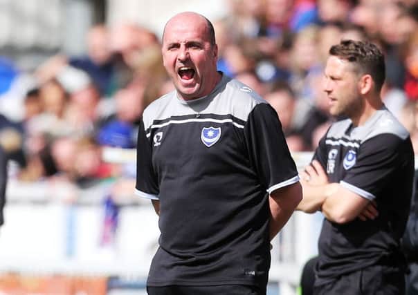 Pompey boss Paul Cook
