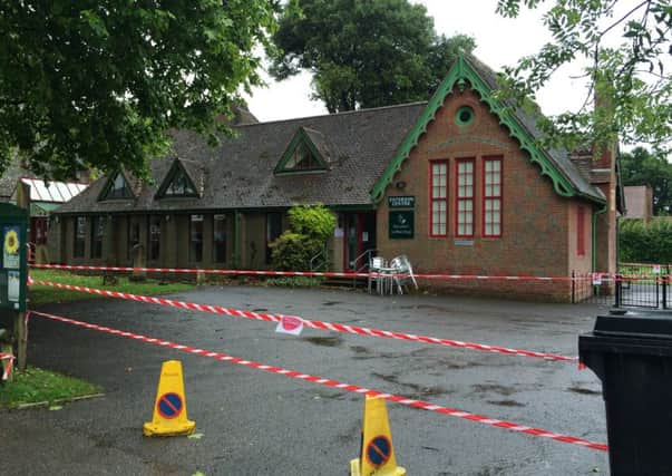 A tree fell on the Paterson Centre in Swanmore and damaged the roof

 Picture: Kimberley Barber