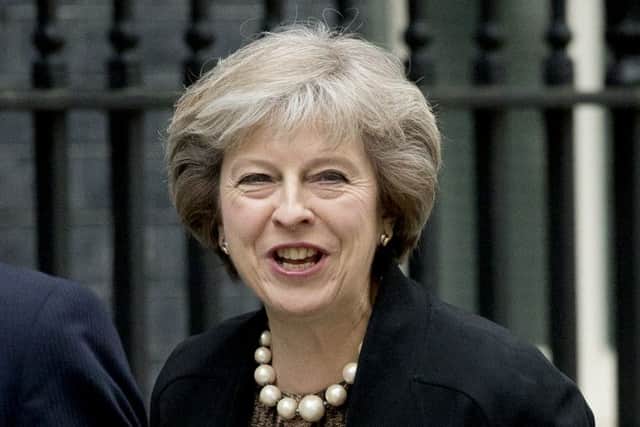 Home Secretary and leadership candidate for the Conservative Party Theresa May arrives for a cabinet meeting at 10 Downing Street on Tuesday