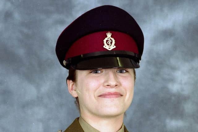 Private Eleanor Dlugosz, one of four British soldiers killed in a roadside bomb attack near Basra, Iraq in 2007