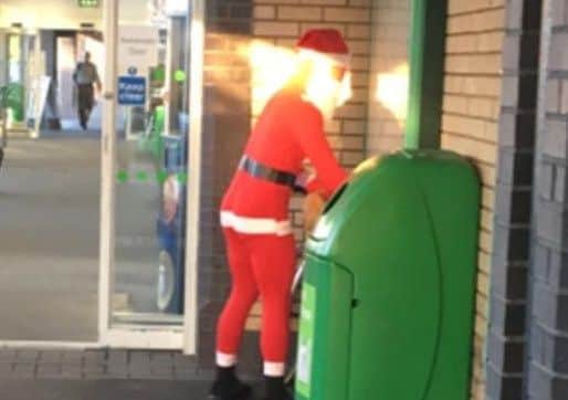 Father Christmas spotted at Asda in Gosport