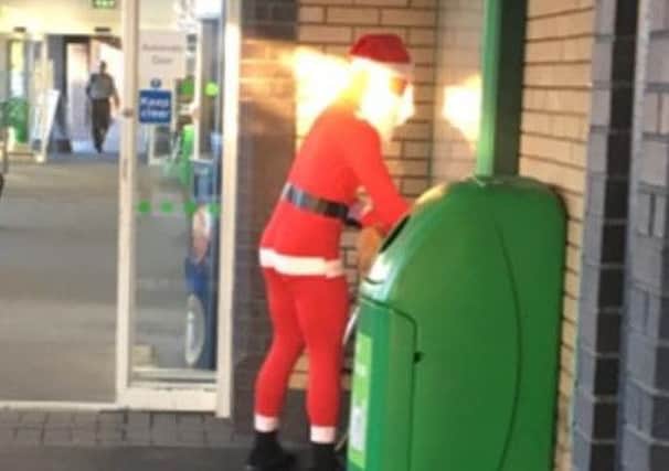 Father Christmas spotted at Asda in Gosport