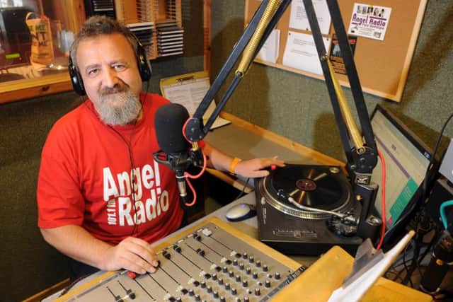 Founder Tony Smith in the Havant studio of Angel Radio