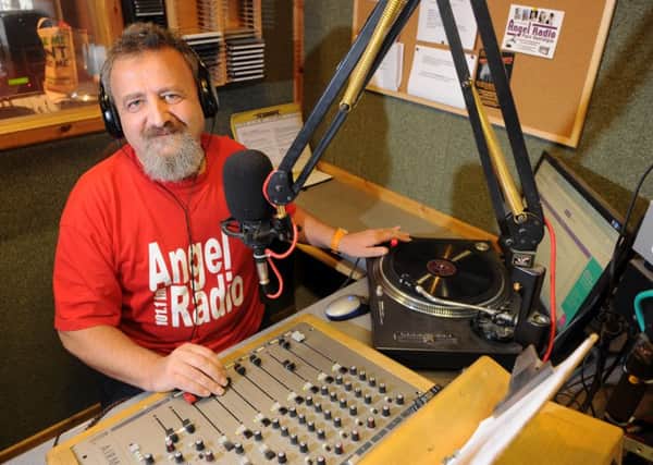 Founder Tony Smith in the Havant studio of Angel Radio